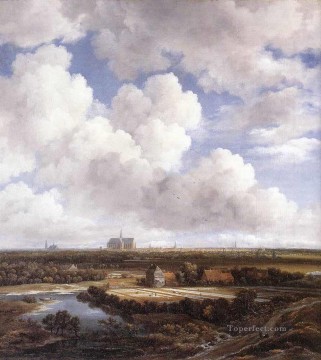 Jacob van Ruisdael Painting - Vista de Haarlem con terrenos blanqueadores Jacob Isaakszoon van Ruisdael